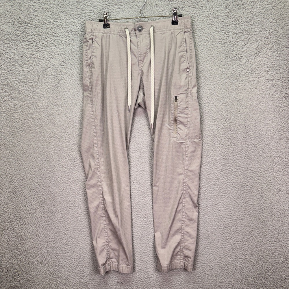 Vuori Pants Womens S Grey Ripstop Climber Organic Cotton Stretch Tapered Outdoor